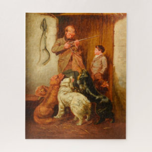 Jäger und Junge von Arthur Fitzwilliam Tait 1876 Puzzle