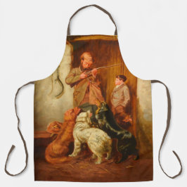 Jäger und Junge von Arthur Tait 1876 Rustikal Schürze