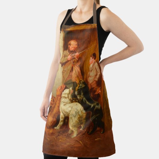 Jäger und Junge von Arthur Tait 1876 Rustikal Schürze (InSitu)