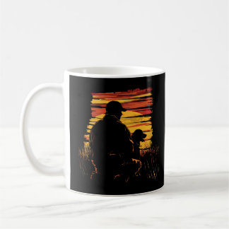Jäger und sein treuer Hund Vintag Kaffeetasse