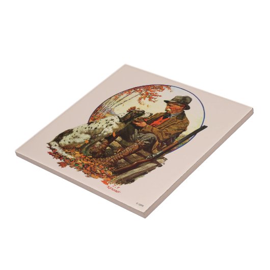 Jäger und Spaniel Fliese (Seite)