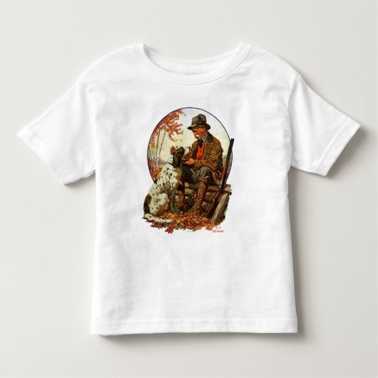 Jäger und Spaniel Kleinkind T-shirt (Vorderseite)