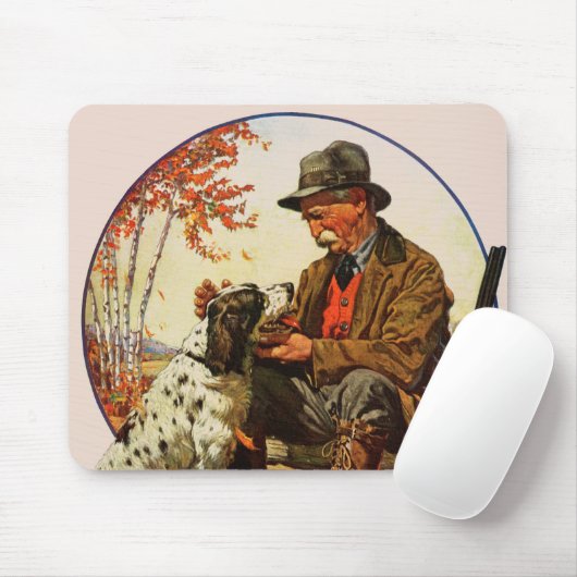 Jäger und Spaniel Mousepad (Mit Mouse)