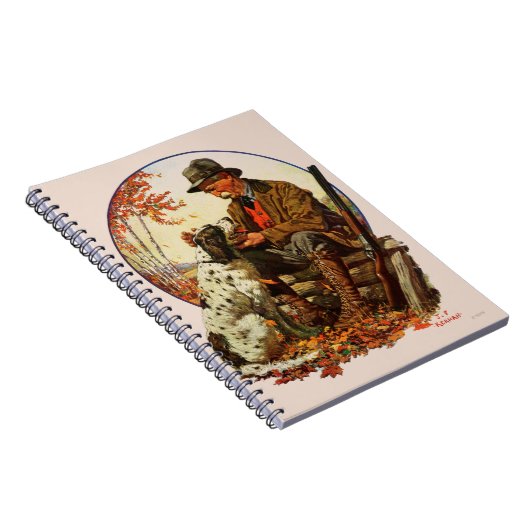 Jäger und Spaniel Notizblock (Rechte Seite)