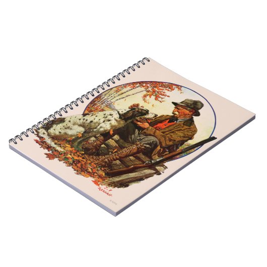 Jäger und Spaniel Notizblock (Linke Seite)