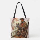 Jäger und Spaniel Tasche (Rückseite)