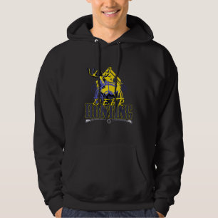 Jäger und Tierarten und Gewehre, die von Hirschen  Hoodie