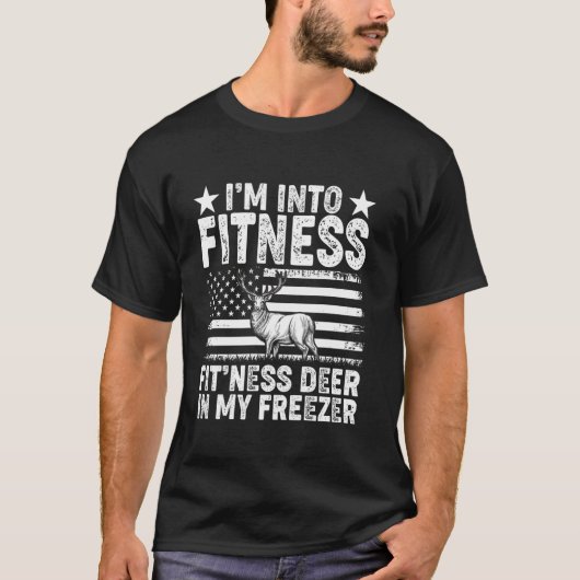 Jäger Vater I m Inn Fitness Deer Freezer Jagen L T-Shirt (Vorderseite)