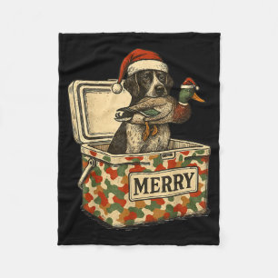 Jäger-Vater-Weihnachten-Stockente-Weihnachten-Ente Fleecedecke