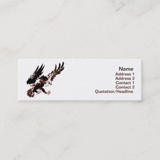 Jäger-Visitenkarte Mini Visitenkarte (Vorderseite)