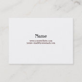 Jäger-Visitenkarte Visitenkarte (Rückseite)