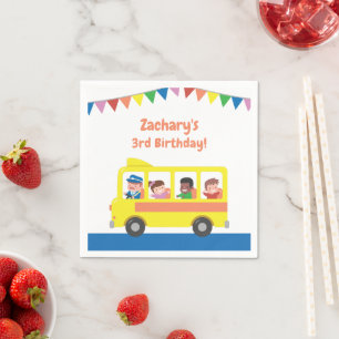 Jägerfahne Gelbe Kindergeburtstag Party Serviette