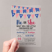 Jägerfahnen 4. Juli Party Acryleinladungen (Insitu (Handheld))