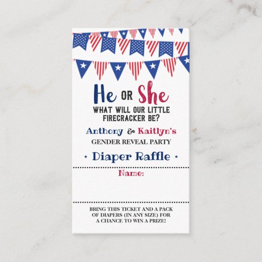 Jägerfahnen 4. Juli Party Begleitkarte (Vorderseite)