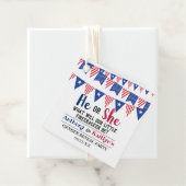 Jägerfahnen 4. Juli Party Geschenkanhänger (Beispiel)