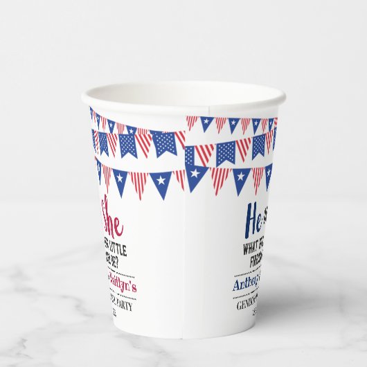 Jägerfahnen 4. Juli Party Pappbecher (Rechts)