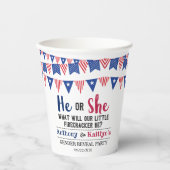 Jägerfahnen 4. Juli Party Pappbecher (Vorderseite)