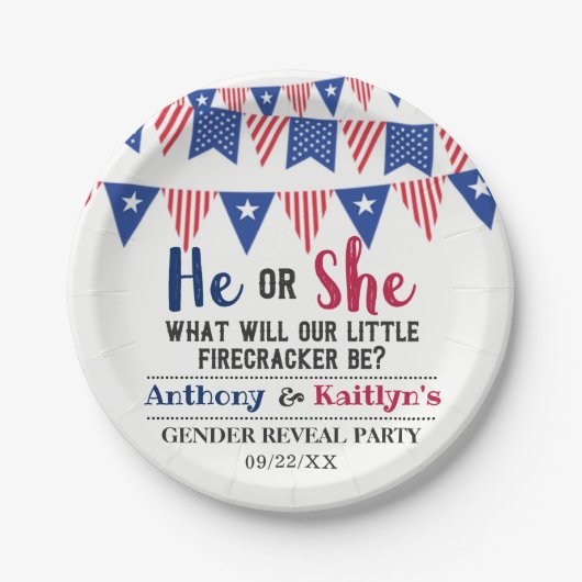 Jägerfahnen 4. Juli Party Pappteller (Vorderseite)