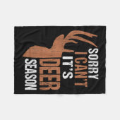 Jägergeschenk Sorry Hirsche Saison Funny Hunter Va Fleecedecke (Vorderseite (Horizontal))