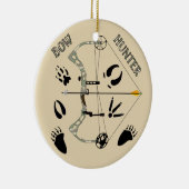 Jägergeschenke, Bow-Jagd, Bogenschießen Keramik Ornament (Rechts)