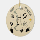 Jägergeschenke, Bow-Jagd, Bogenschießen Keramik Ornament (Links)