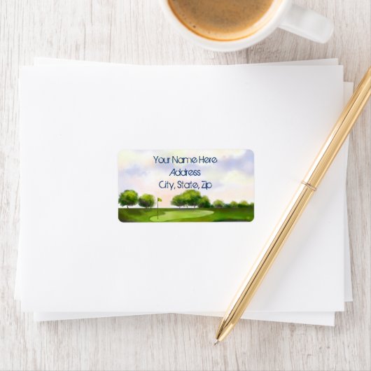 Jägergrün Adressaufkleber (Insitu)