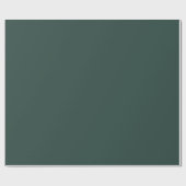 Jägergrün einfarbig geschenkpapier (Flach)