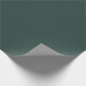 Jägergrün einfarbig geschenkpapier (Ecke)