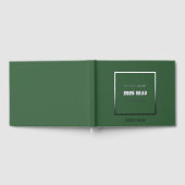 Jägergrün Farbe Schulabschluss Gästebuch (Voll)