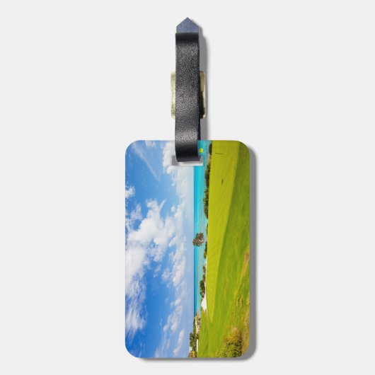 Jägergrün Gepäckanhänger (Rückseite vertikal)