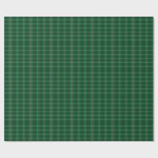 Jägergrün kariertes Weihnachtspapier Geschenkpapier (Flach)