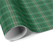 Jägergrün kariertes Weihnachtspapier Geschenkpapier (Rolleneckpunkt)