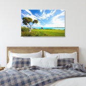 Jägergrün Leinwanddruck (Insitu (Schlafzimmer))