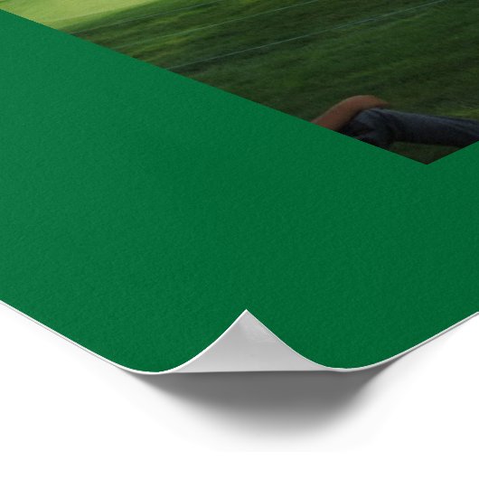 Jägergrün Poster (Ecke)