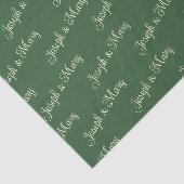 Jägergrün & Soft Cream Schriftzug Golfplatz Seidenpapier (Ausschnitt)