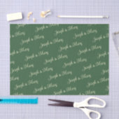 Jägergrün & Soft Cream Schriftzug Golfplatz Seidenpapier (Handwerk)