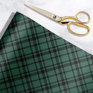 Jägergrüner schottischer Tartan-Karo-Urlaub Geschenkpapier