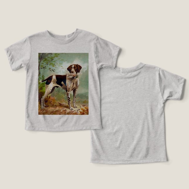 Jägerhund mit Vogel im Mund (Design Vorderseite & Rückseite)