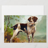 Jägerhund mit Vogel im Mund Briefpapier (Vorne/Hinten)