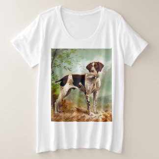 Jägerhund mit Vogel im Mund Große Größe T-Shirt