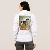 Jägerhund mit Vogel im Mund Hoodie (Schwarz voll)