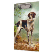 Jägerhund mit Vogel im Mund Klemmbrett (Links)