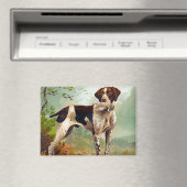 Jägerhund mit Vogel im Mund Magnet (In Situ (Geschirrspüler))