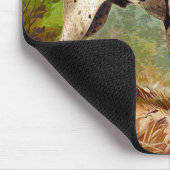Jägerhund mit Vogel im Mund Mousepad (Ecke)