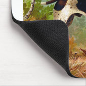 Jägerhund mit Vogel im Mund Mousepad (Ecke)