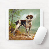 Jägerhund mit Vogel im Mund Mousepad (Mit Mouse)