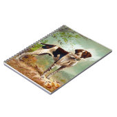 Jägerhund mit Vogel im Mund Notizblock (Linke Seite)