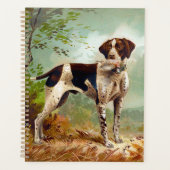 Jägerhund mit Vogel im Mund Planer (Vorderseite)