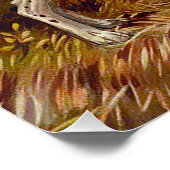 Jägerhund mit Vogel im Mund Poster (Ecke)