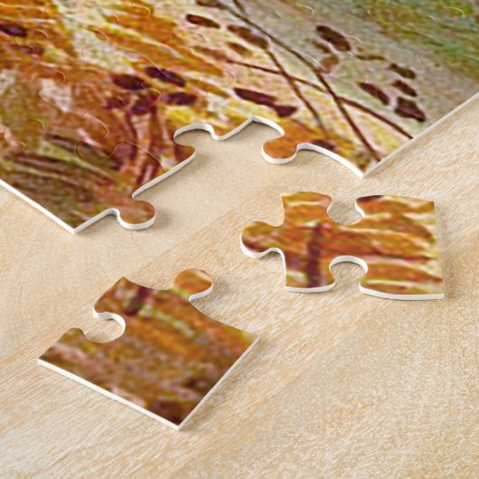 Jägerhund mit Vogel im Mund Puzzle (Seite)